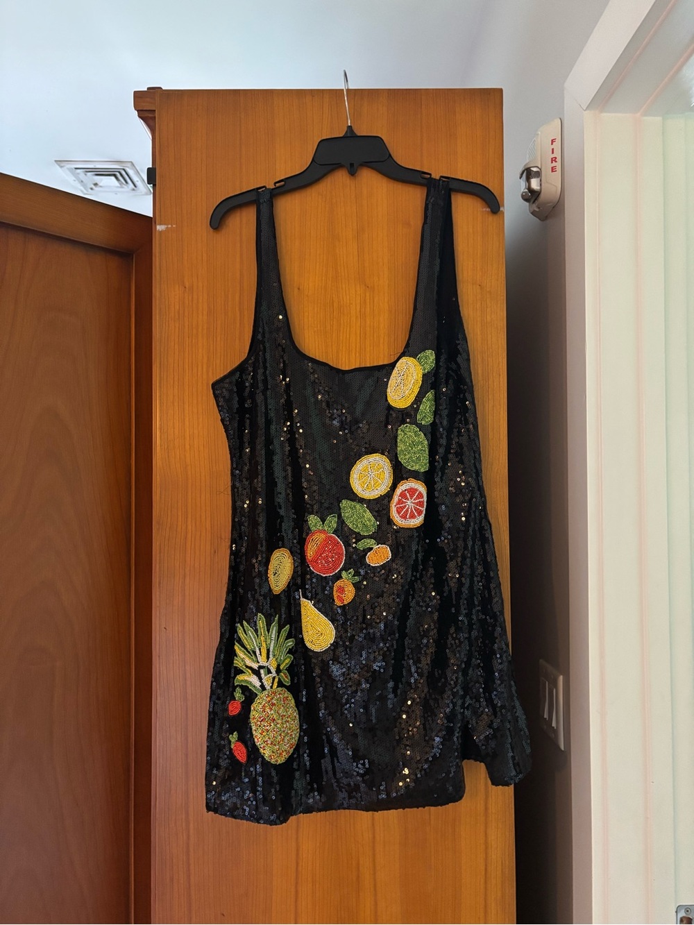 Celandine Fruit Cocktail Beaded Mini Dress - Picture 4 of 12